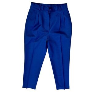 Pendleton Wool Trousers Cobalt‎ Blue Pleated High Waist Career Pants Size 6